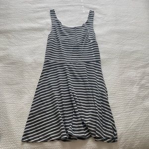 AE Striped Skater Dress With Back cut out twist size M